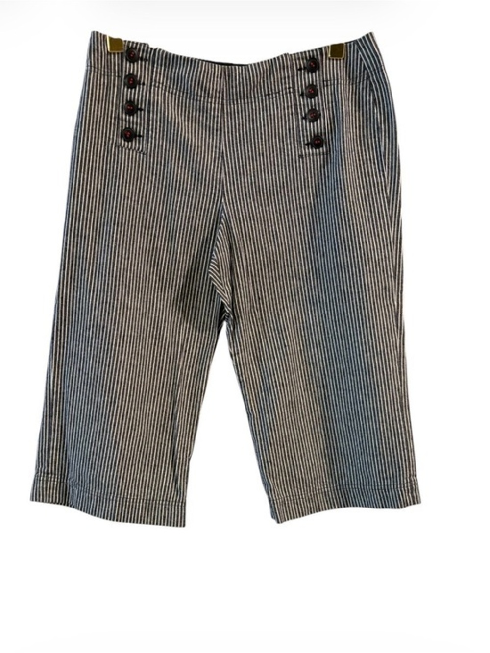 Larry Levine Striped Nautical Bermuda Shorts – Size 8